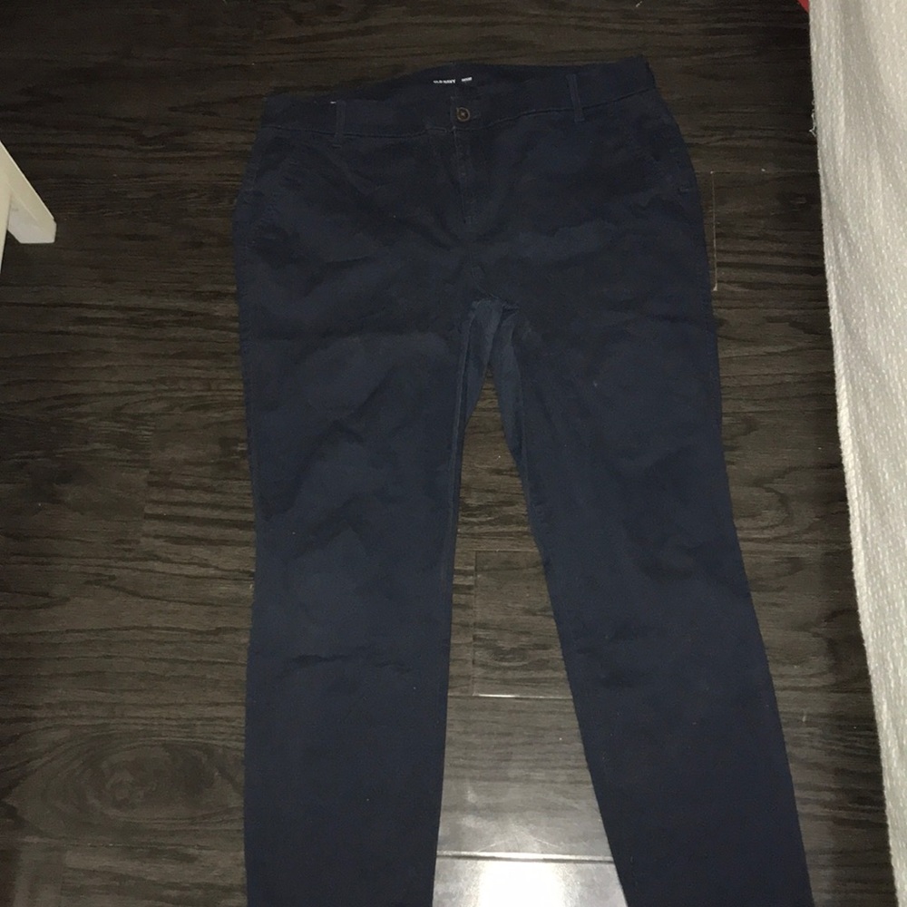 Woman’s navy blue pants